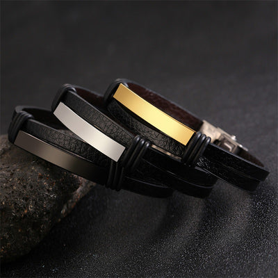 Bracelet leather engraving