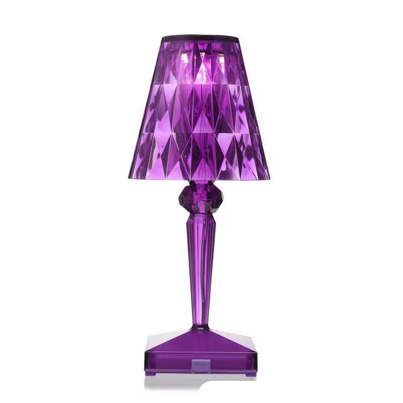 Shade crystal lamp