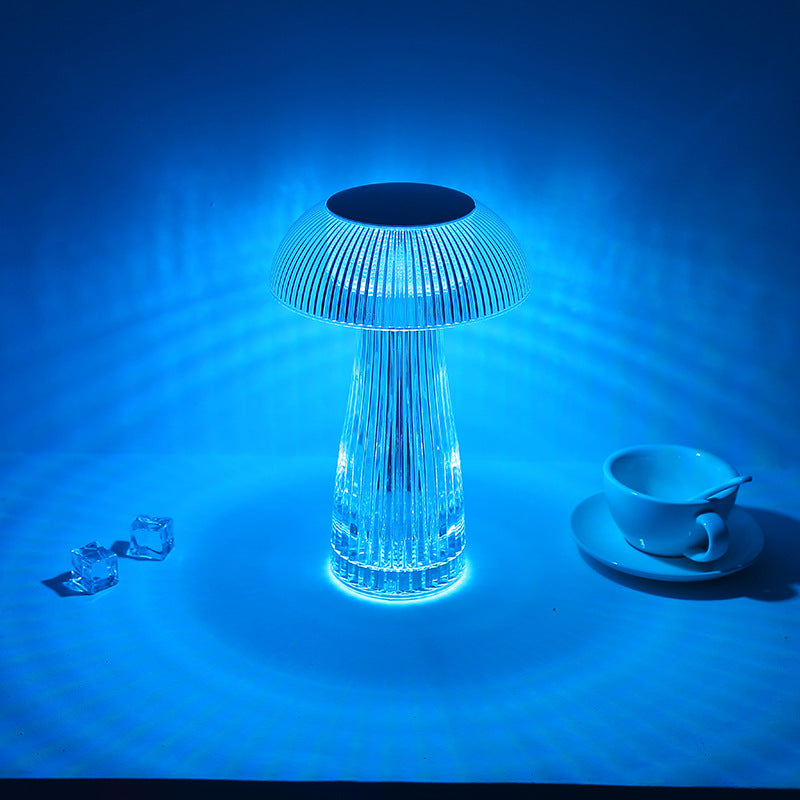 Kristall Lampe in Pilzform