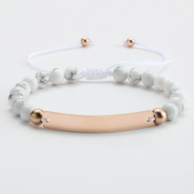 Pearl bracelet with name