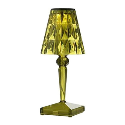 Shade crystal lamp